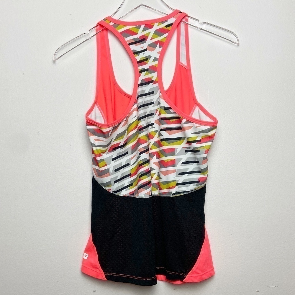 FABLETICS | Orange Multi Color Racerback Tank Sm - Picture 2 of 7